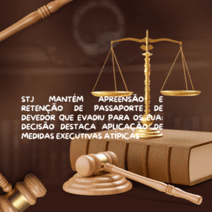 STJ MANTÉM APREENSÃO E RETENÇÃO DE PASSAPORTE DE DEVEDOR QUE EVADIU PARA OS EUA: DECISÃO DESTACA APLICAÇÃO DE MEDIDAS EXECUTIVAS ATÍPICAS.