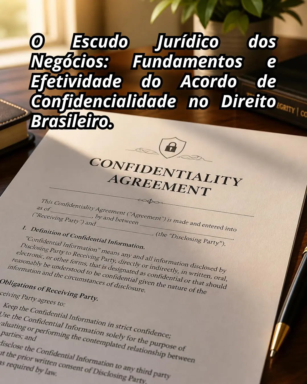 O Escudo Jurídico dos Negócios: Fundamentos e Efetividade do Acordo de Confidencialidade no Direito Brasileiro.